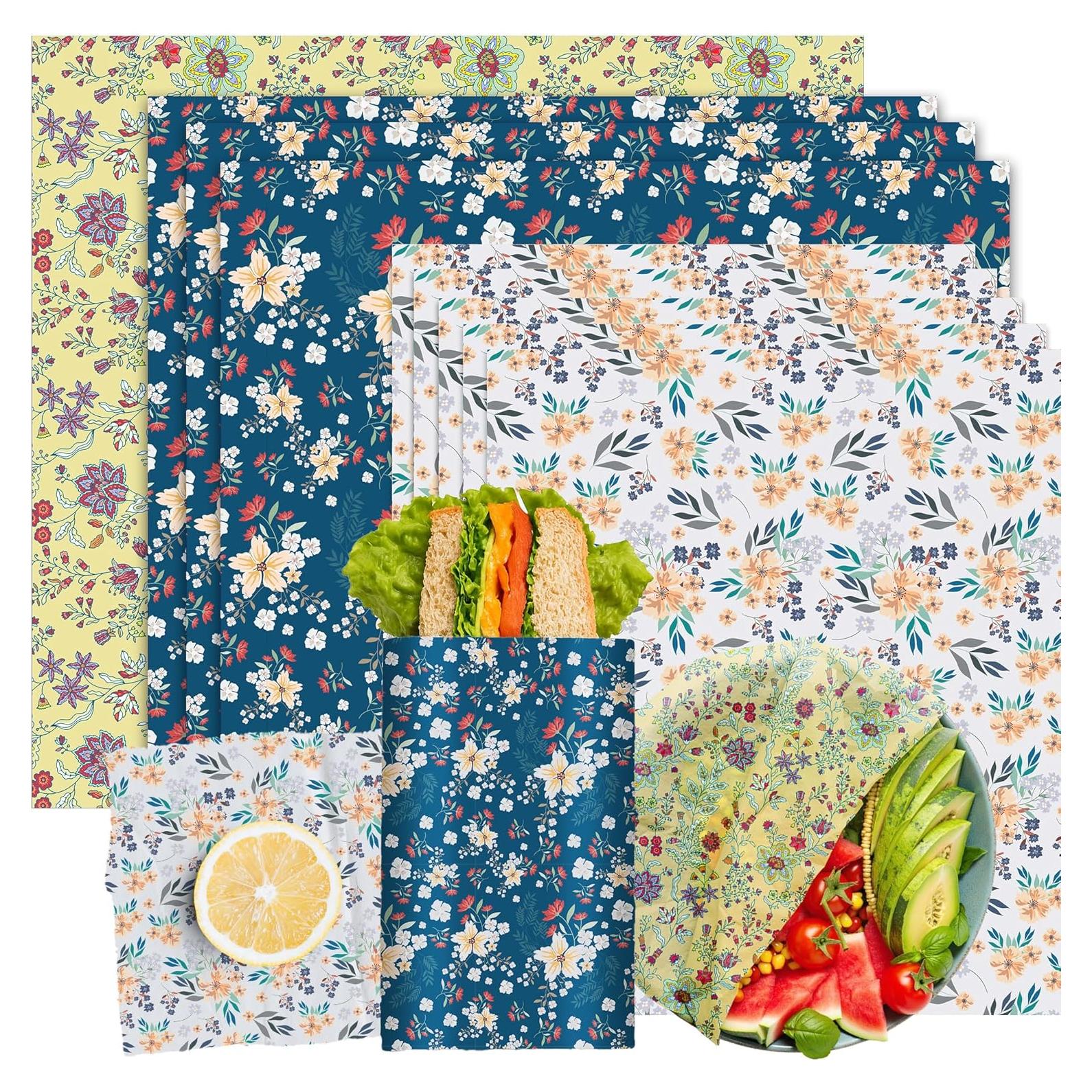 Envolturas de Cera de Abeja PURIME 9-Pack Ecológicas 35.56x27.94cm