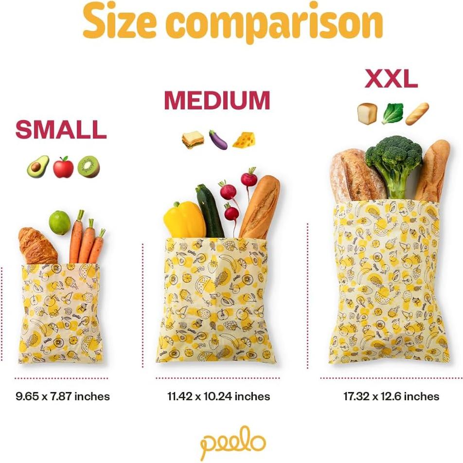 Envoltura de Alimentos de Cera de Abeja Peelo Mediana Botánica