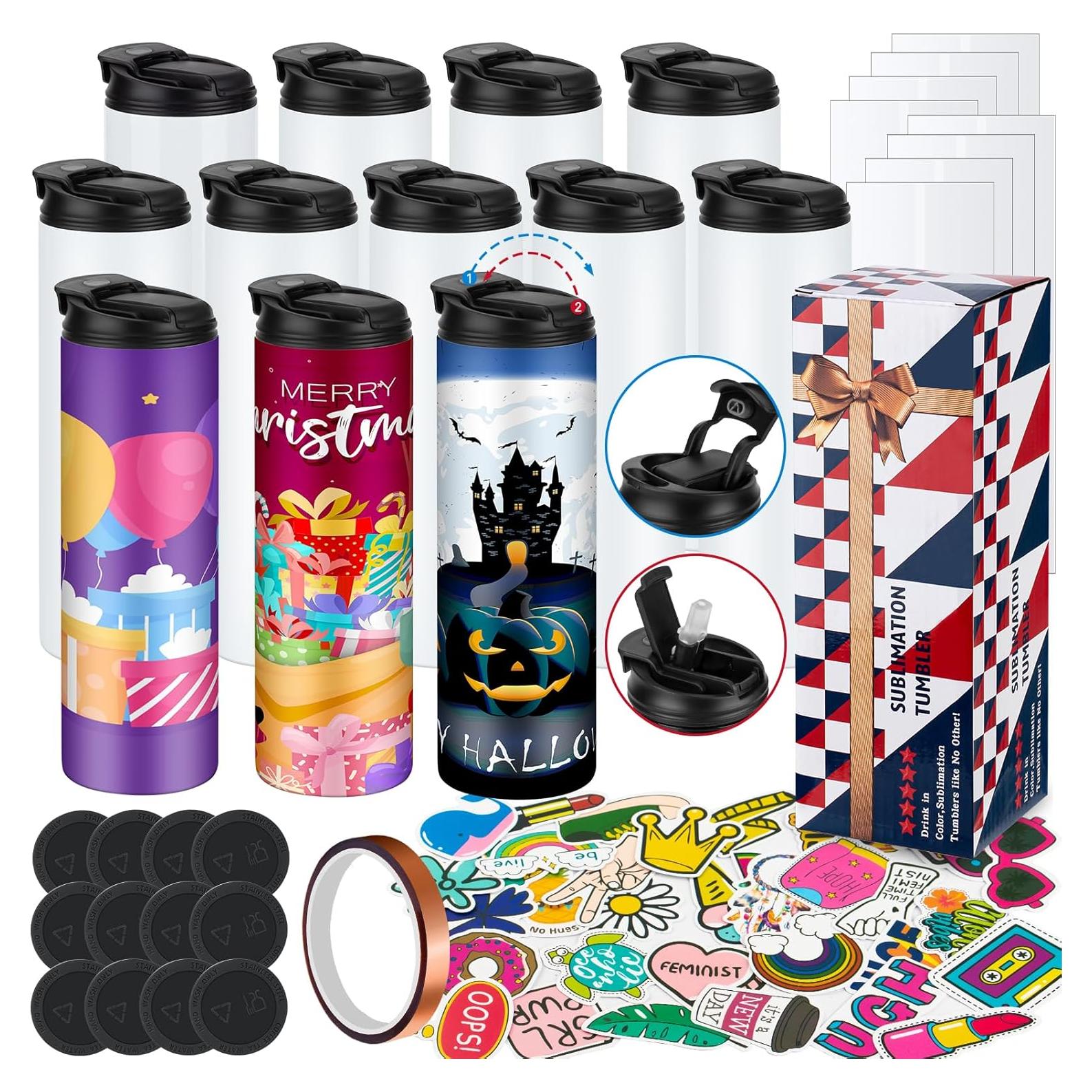 Paquete de 8 botellas de acero inoxidable 20 oz AxPower