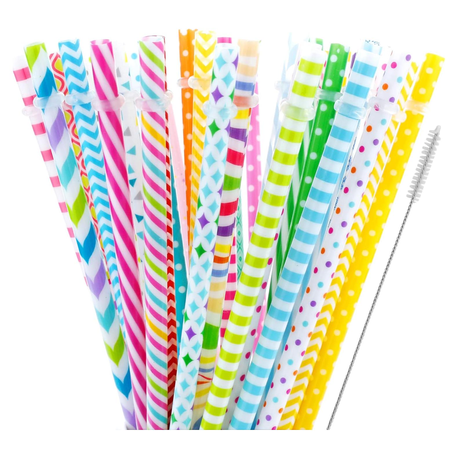 Pajitas Reutilizables JANYUN 40 Piezas 22.8 cm Sin BPA