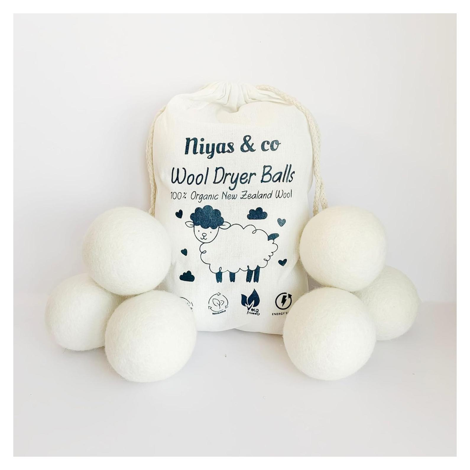 Bolas de Secadora de Lana Ecológicas XL - 100% Lana Premium