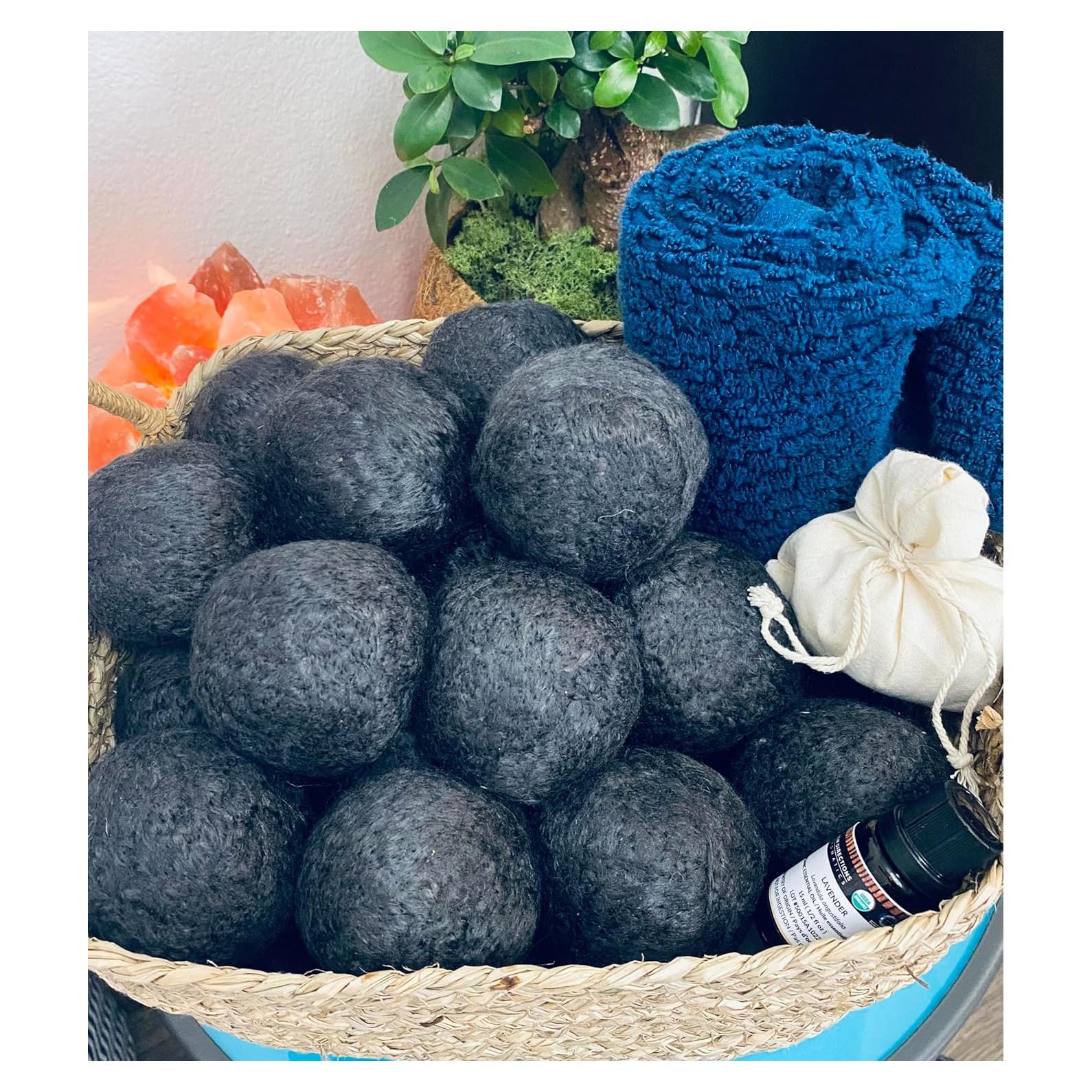 Bolas de Secado de Bambú Orgánico Infundidas con Carbón Activado - Juego de 3