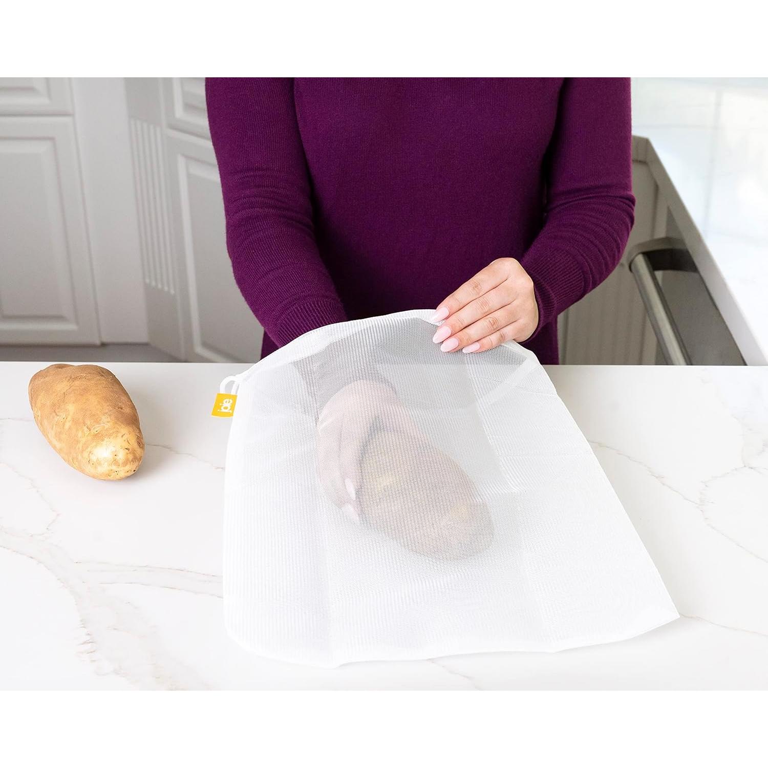 Conjunto de 5 Bolsas Reutilizables Joie de Nylon Ecológicas 14x15cm