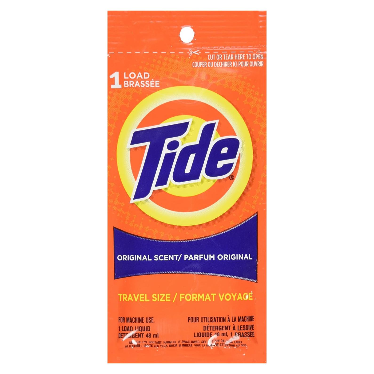 Detergente Tide 300g - 9 Piezas Viaje Fragancia Original