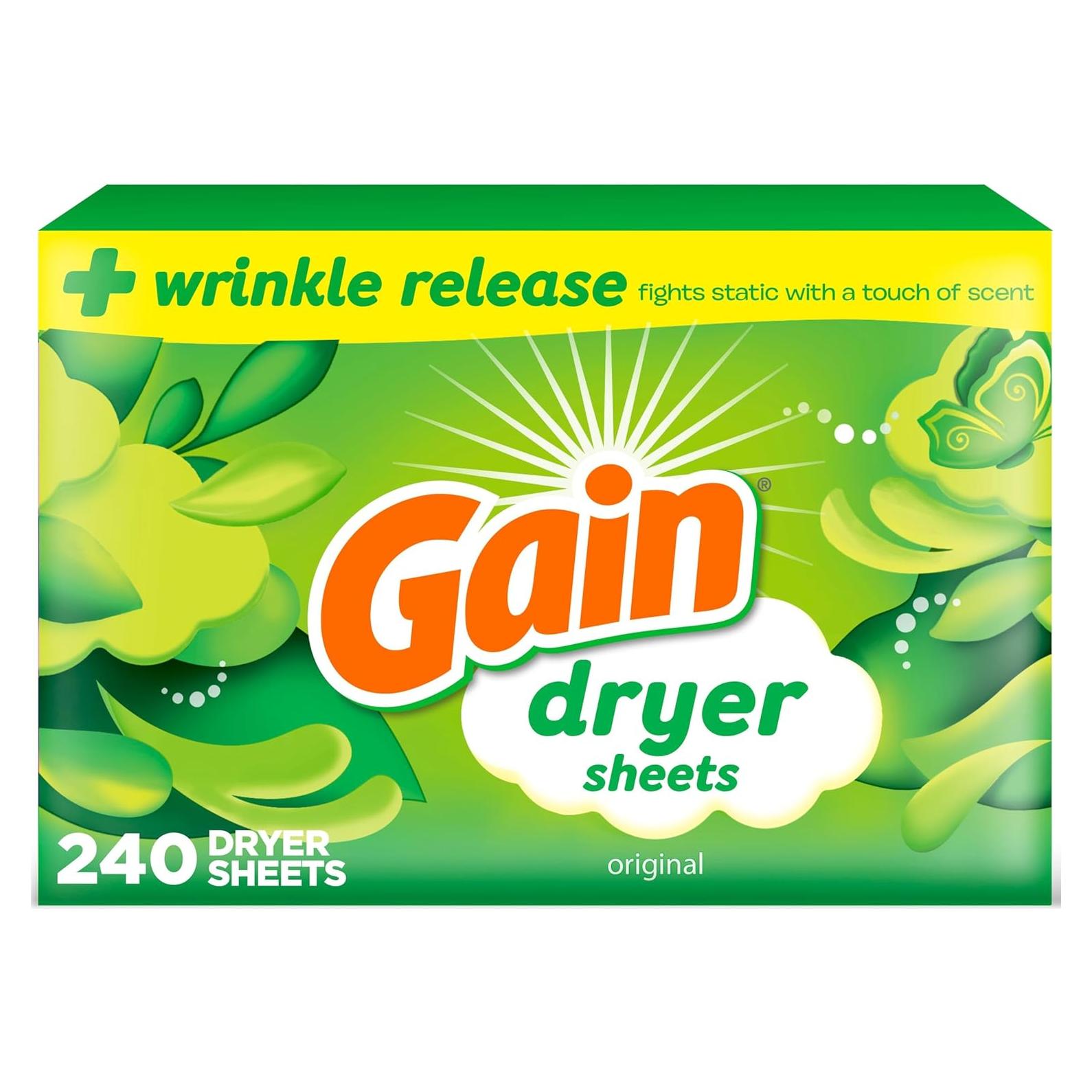 Hojas para Secadora Gain Aroma Original 240 Unidades