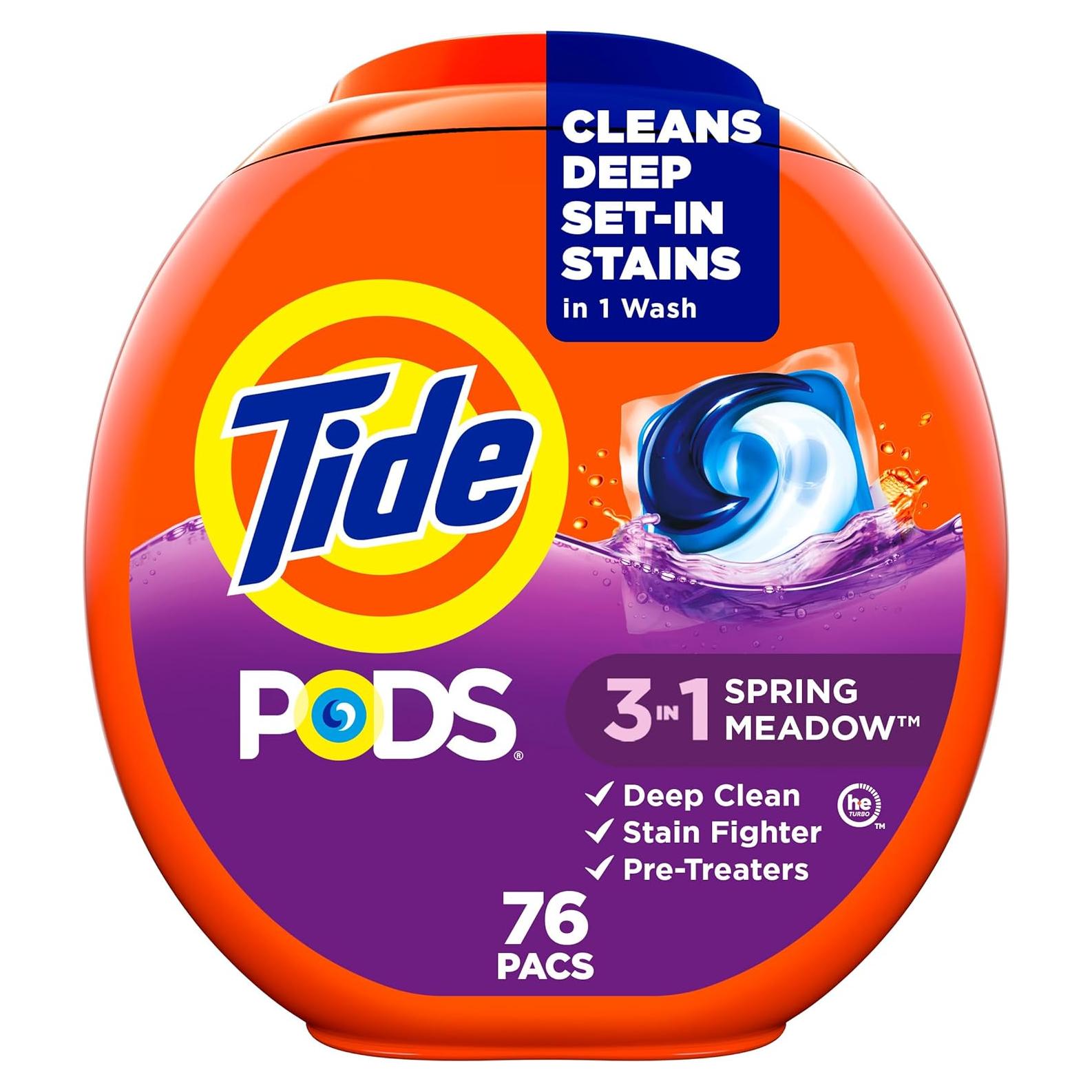 Tide PODS Jabón Líquido para Lavandería 76 Unidades 3-en-1
