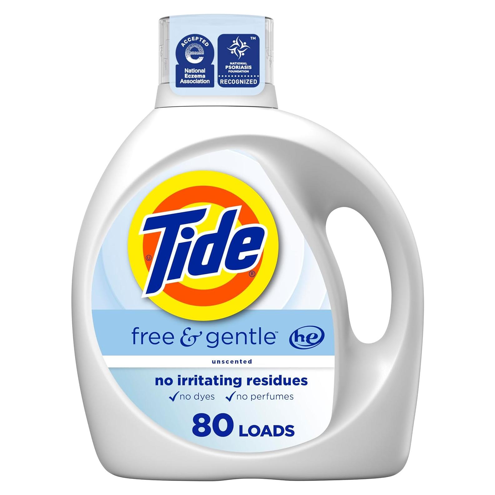 Detergente Líquido Tide Libre y Suave 3.1 L - Hipoalergénico