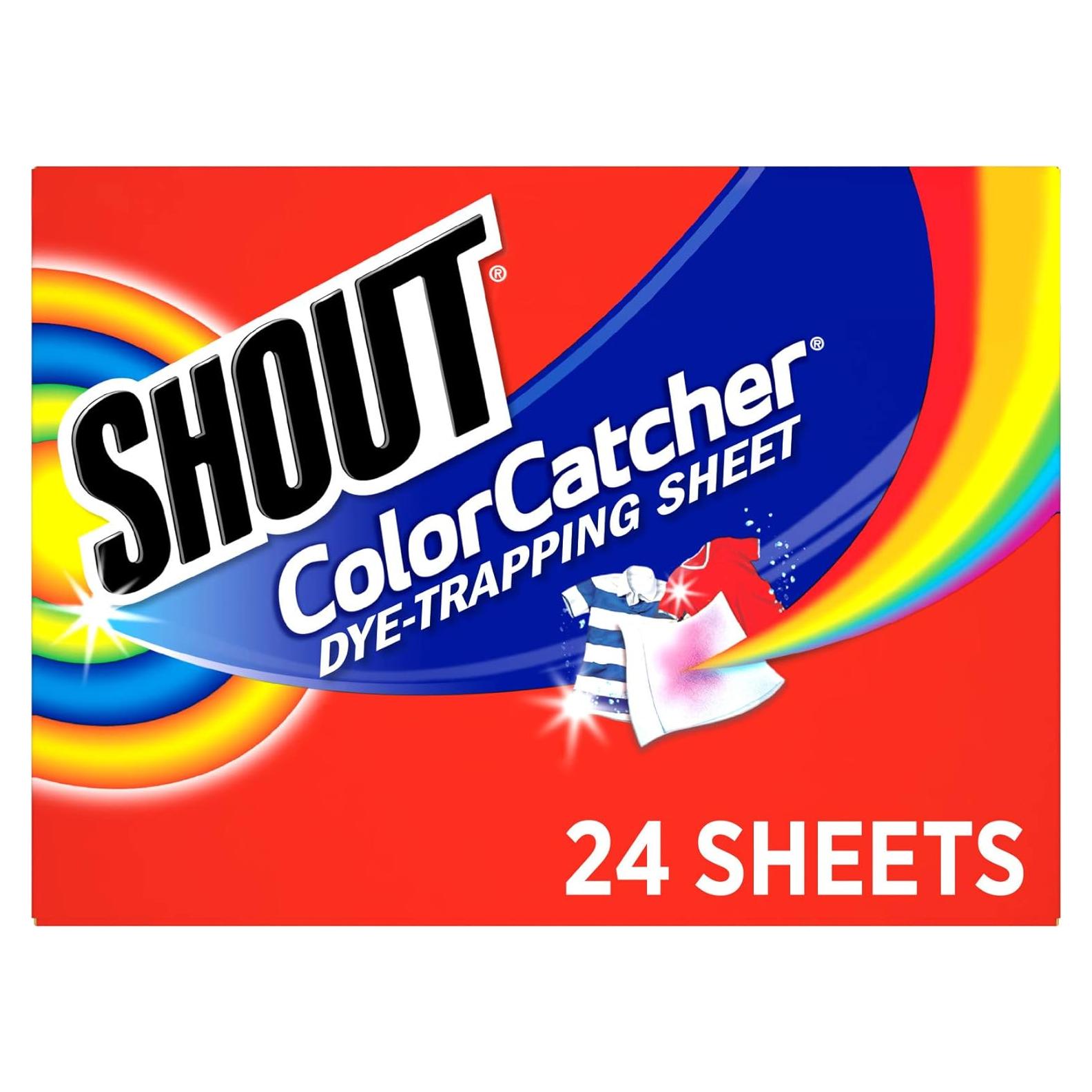 Hojas Capturadoras de Color Shout - 24 Unidades para Lavado Mixto