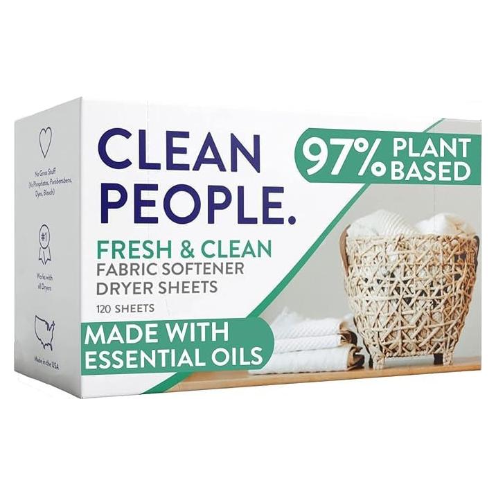 Hojas Suavizantes para Secadora The Clean People - 120 Unidades - Vegano