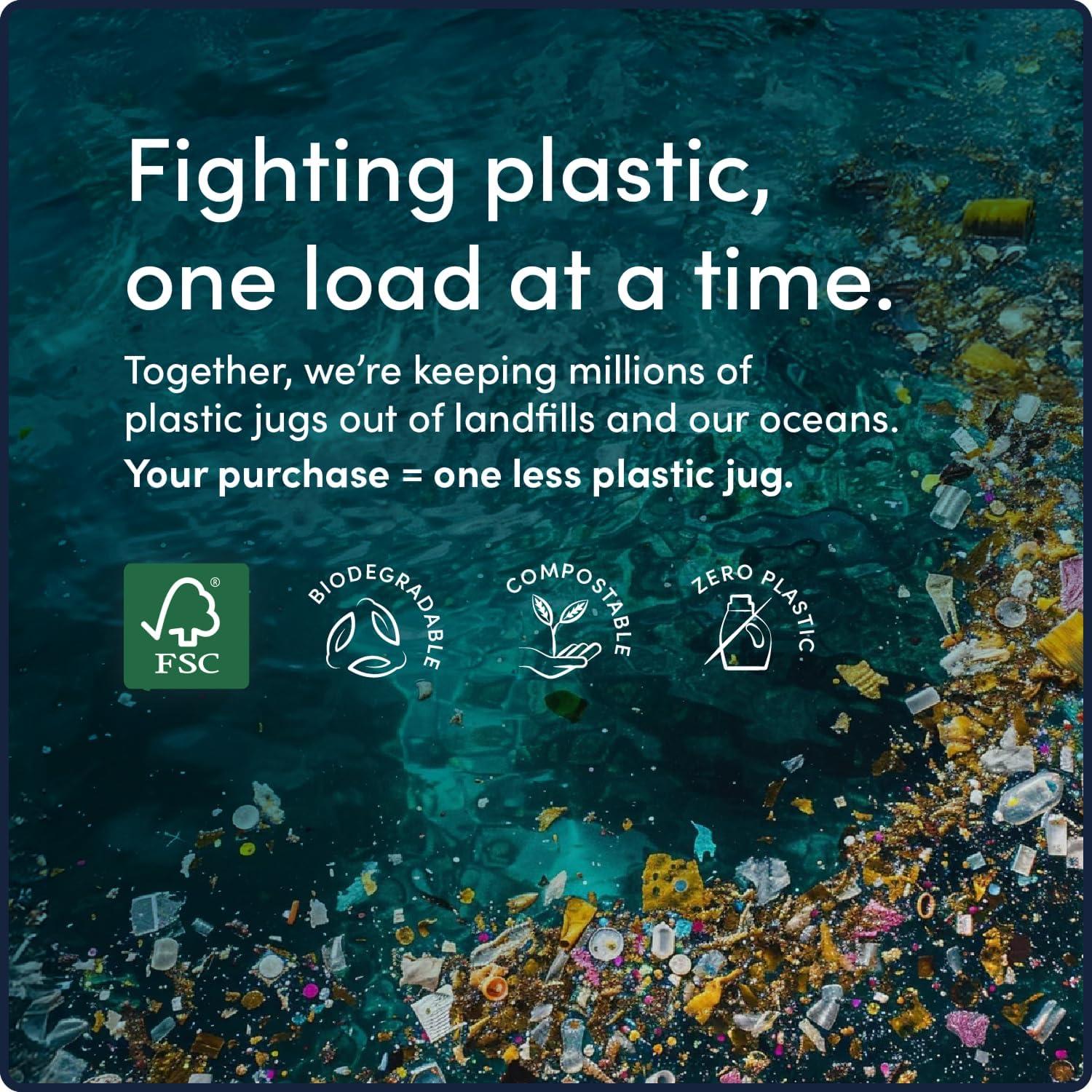 Hojas de detergente ecológicas Good Laundry 60 cargas lavanda