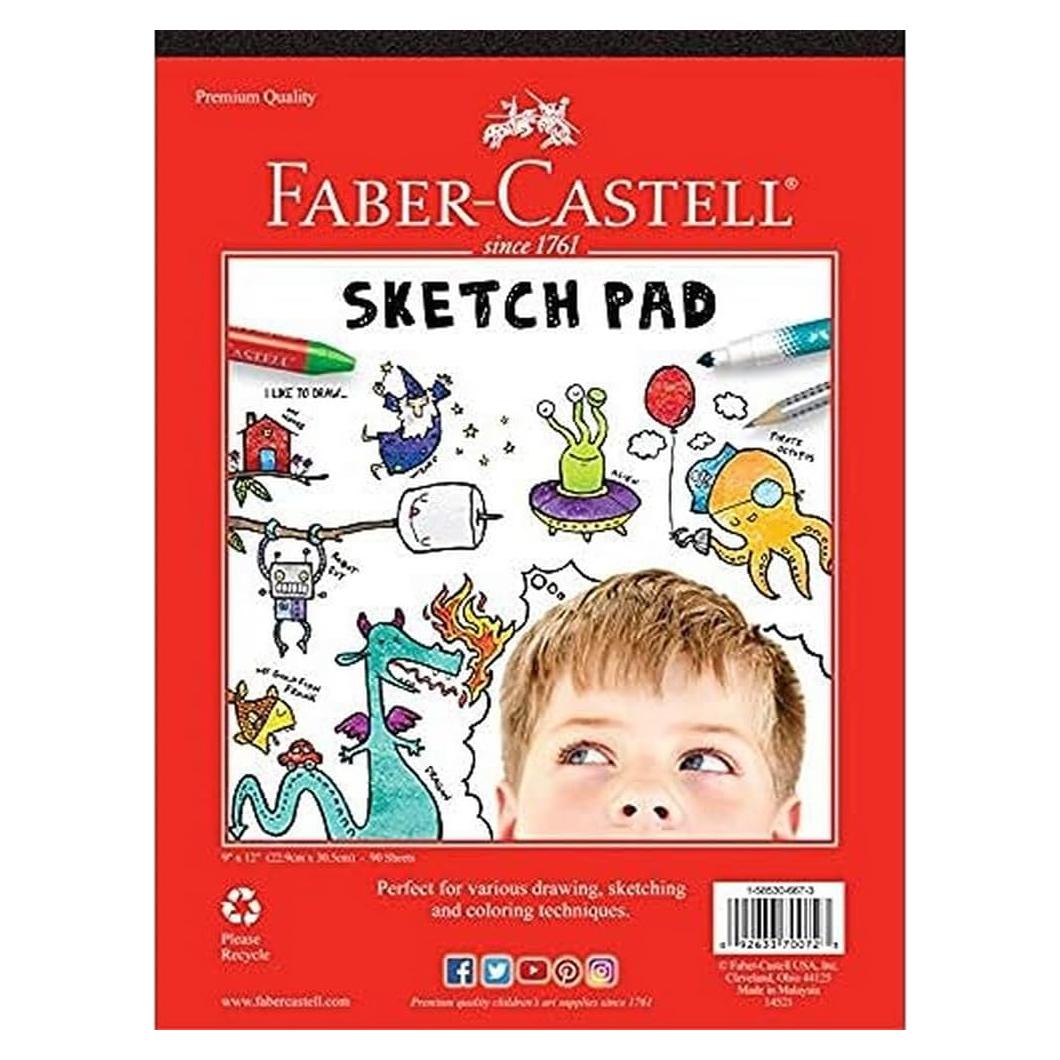 Bloc de Dibujo Faber-Castell 90 Hojas 23x30.5cm Ecológico