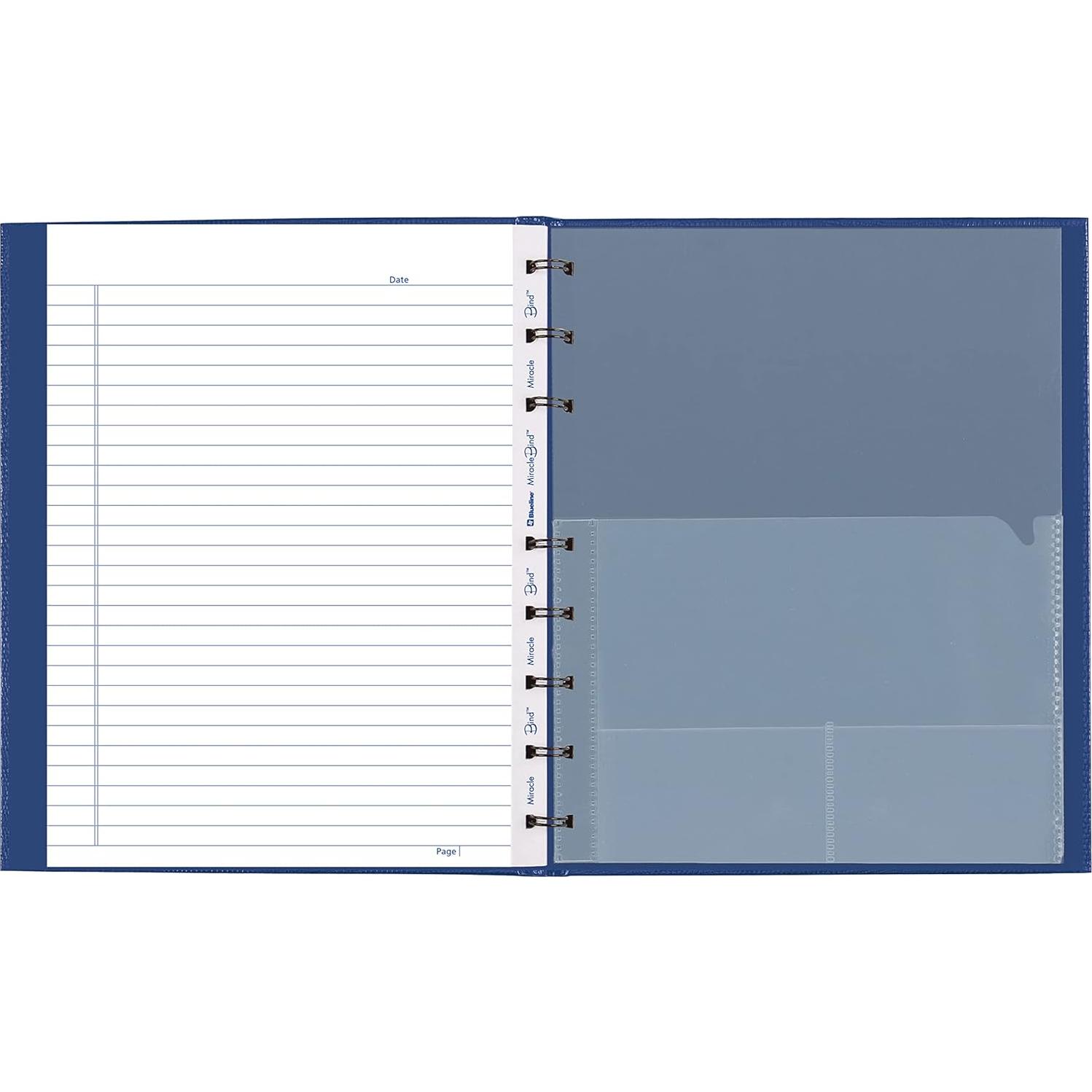 Cuaderno MiracleBind Blueline 150 Páginas Cubierta Dura 23.5x18.4cm