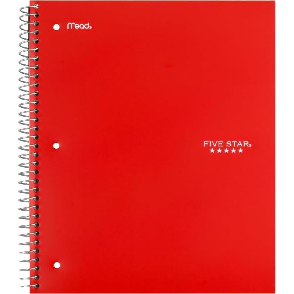 Cuaderno Espiral Five Star 3 Materias 150 Hojas Rayadas