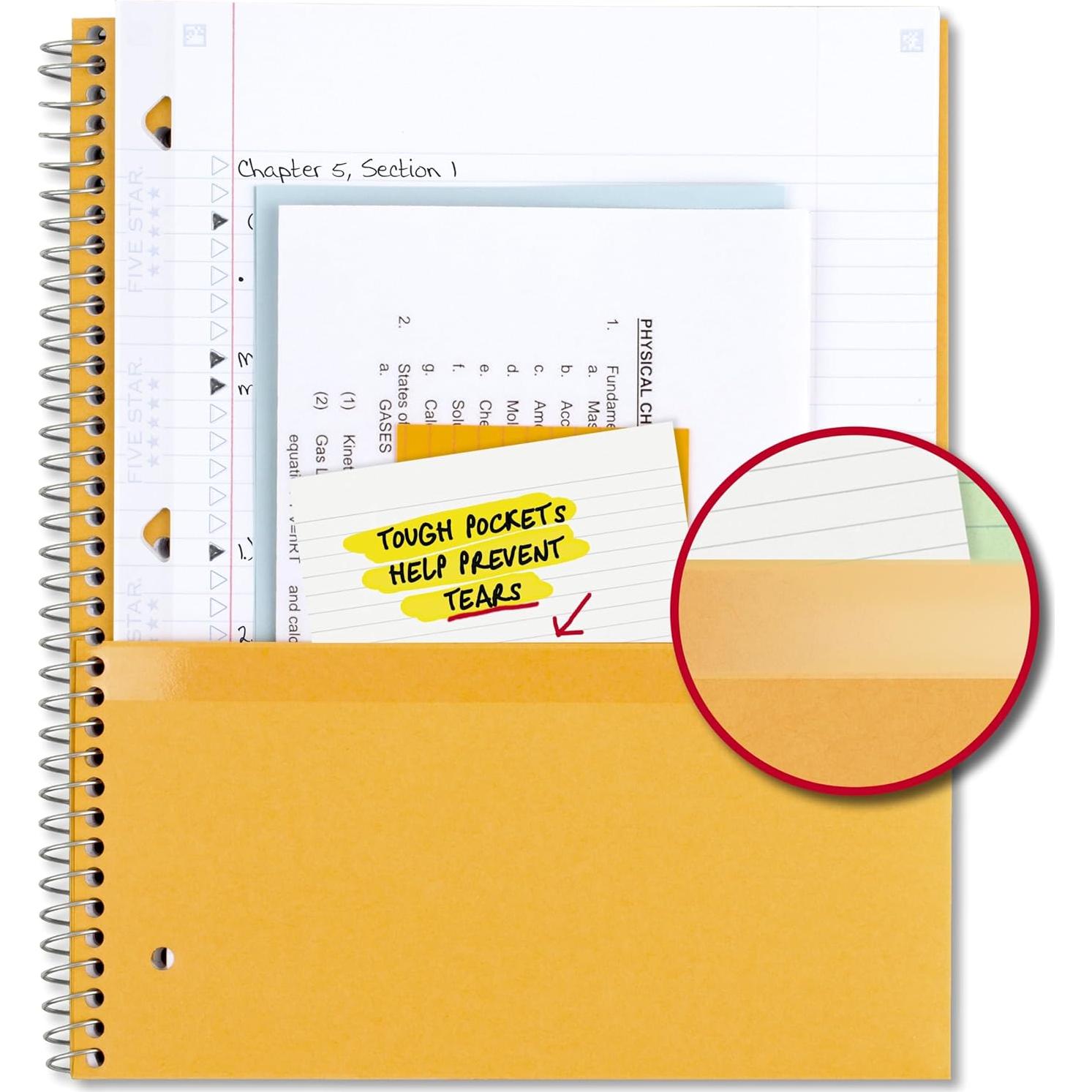 Cuaderno Espiral Five Star 3 Asignaturas 150 Hojas Azul