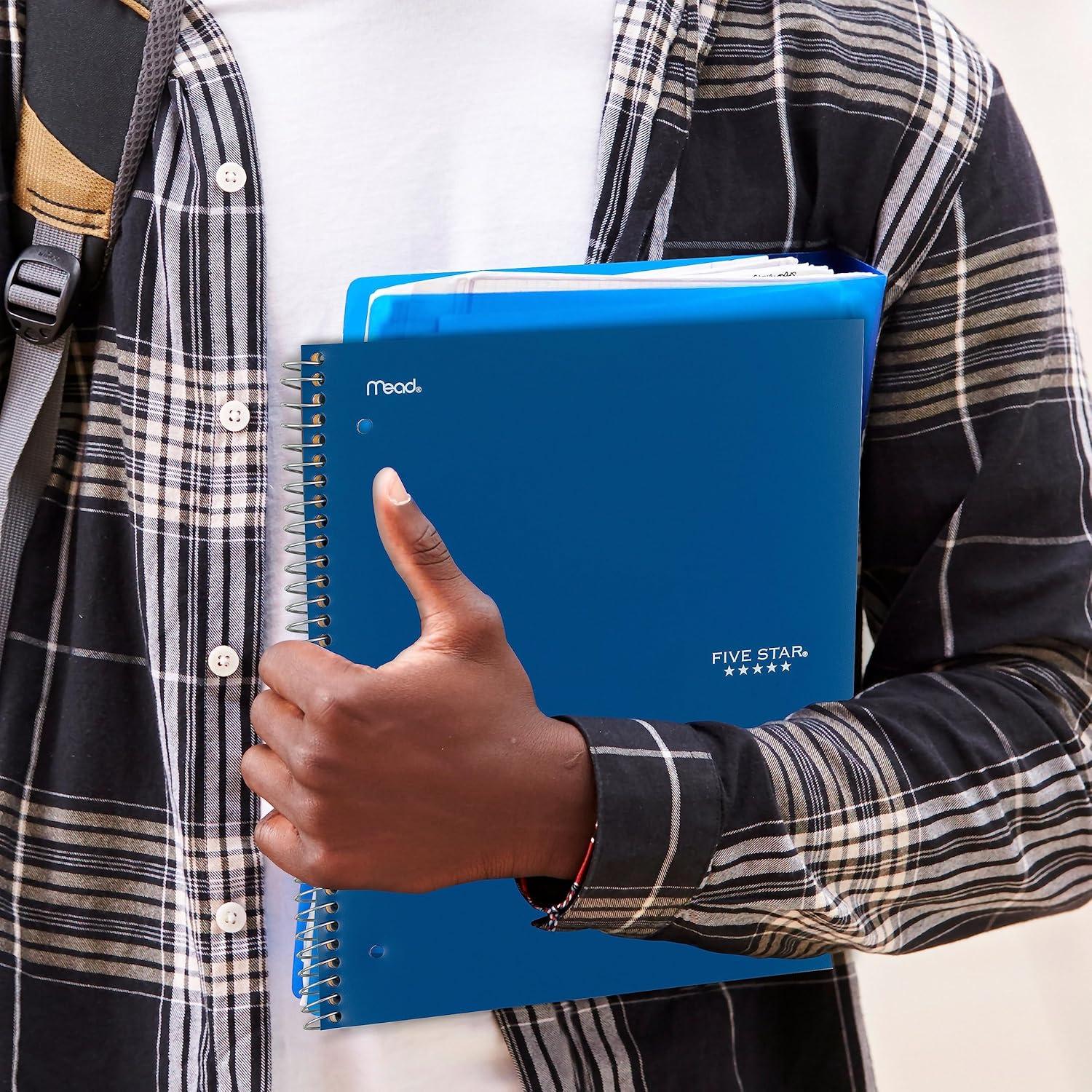 Cuaderno Espiral Five Star 3 Asignaturas 150 Hojas Azul