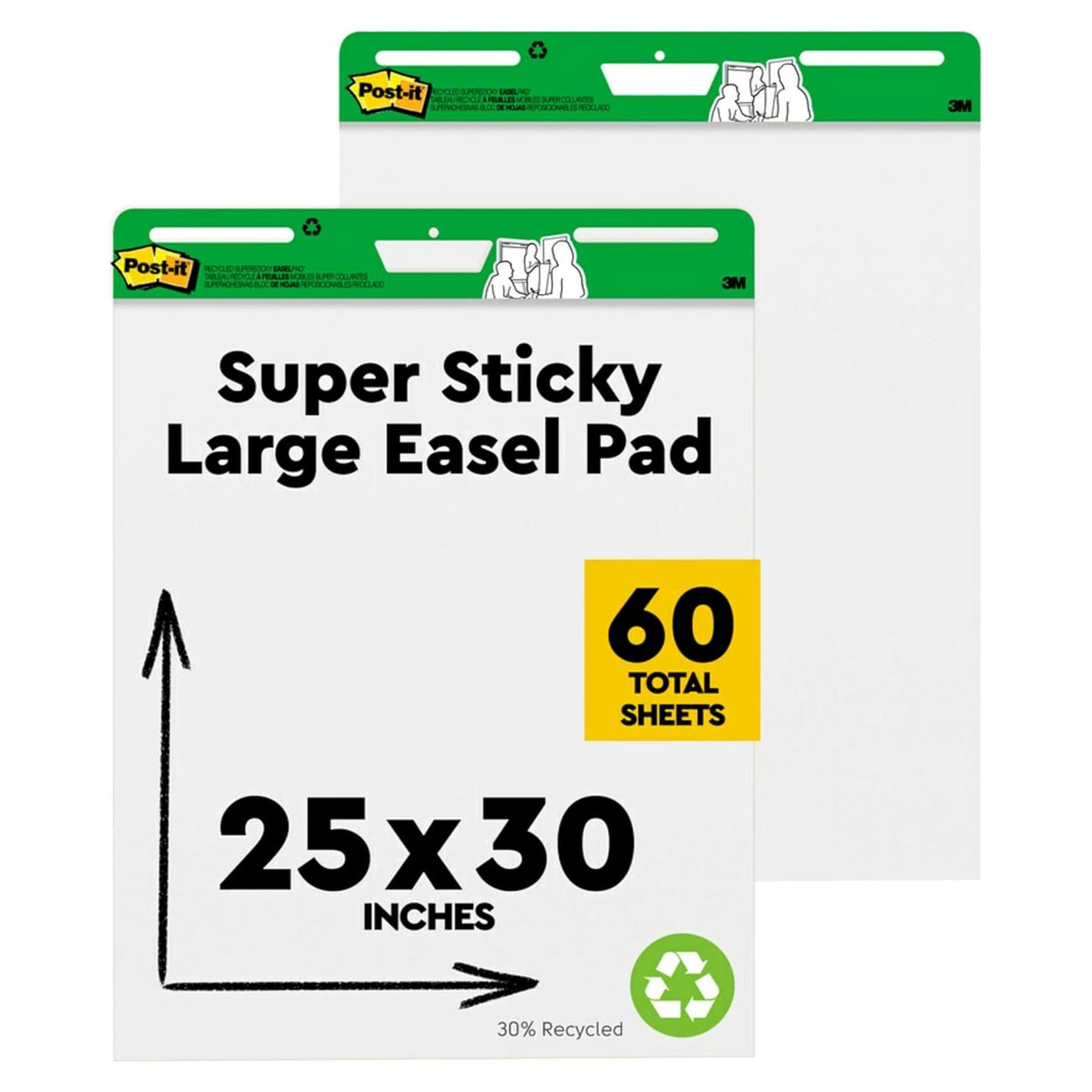 Papel de Pizarra Post-it Super Sticky 63.5x76.2cm 100% Reciclado
