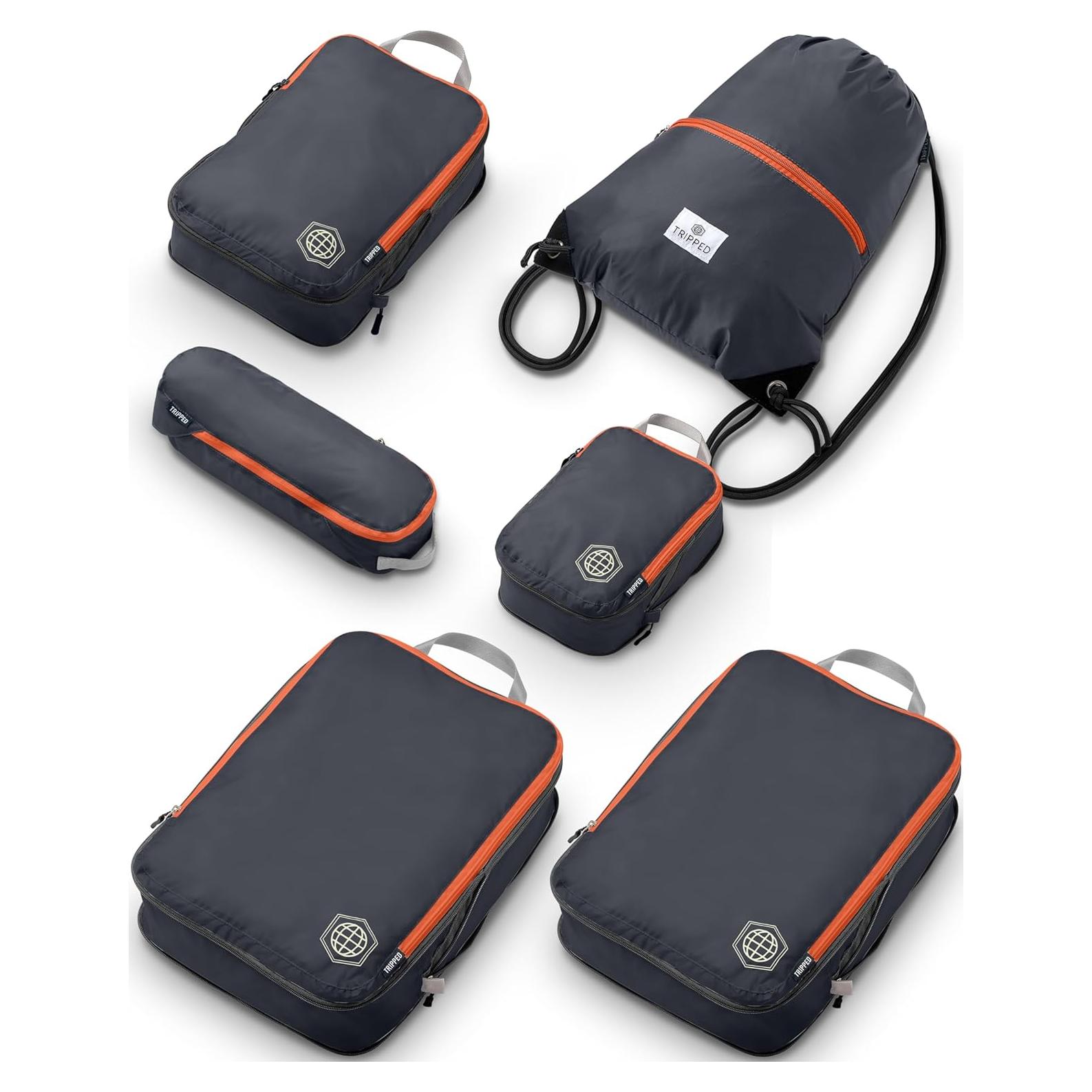 Juego de Cubos de Compresión 6 Piezas TRIPPED para Viaje