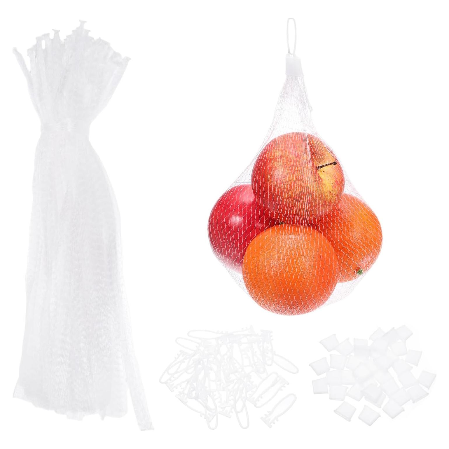 Bolsas de Malla Reutilizables uxcell 35cm 100 Pcs para Compras