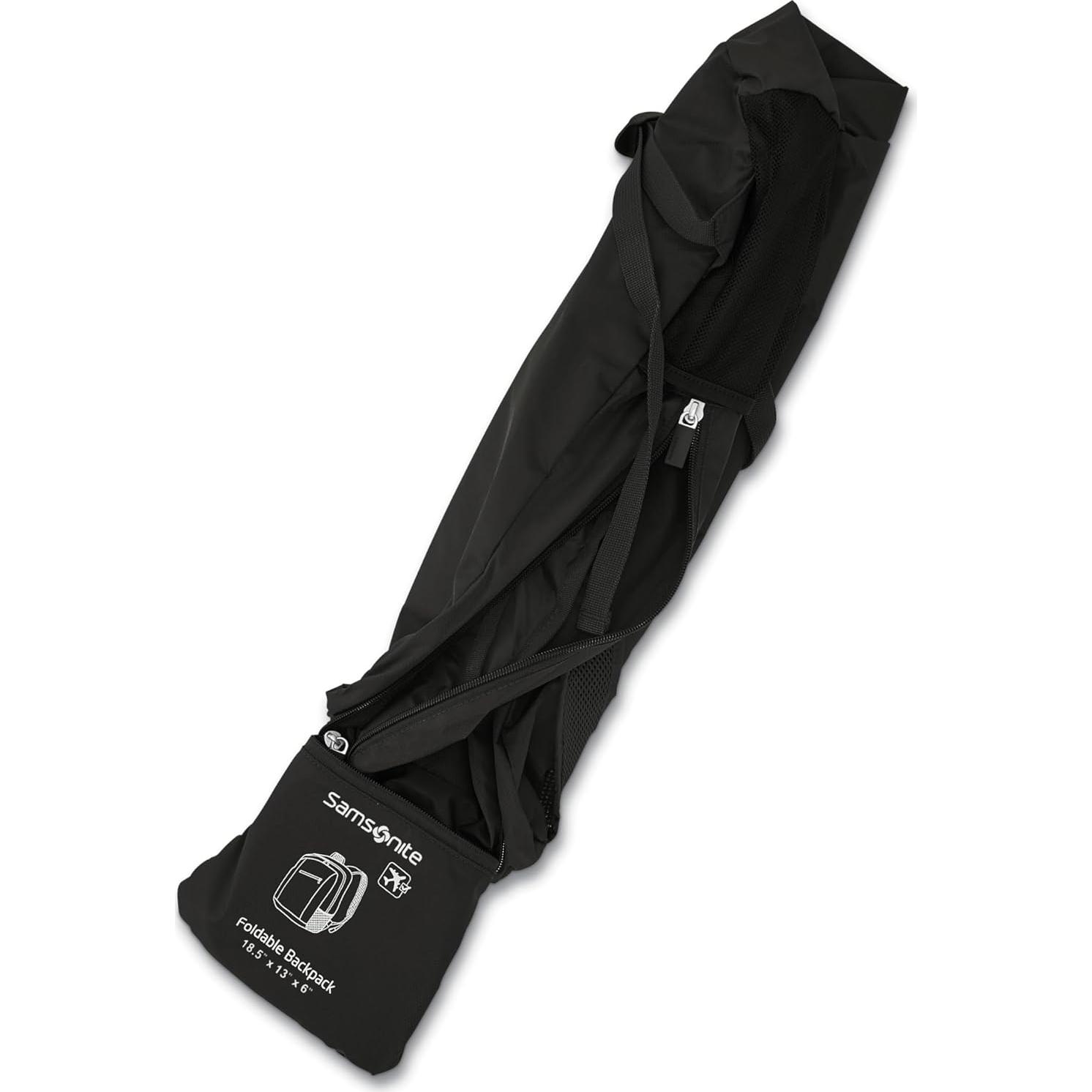 Mochila Plegable Samsonite Unisex Negra 14x15.24x3.81 cm