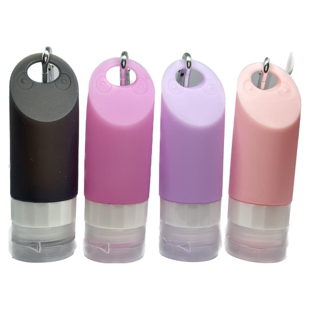 Botellas de Viaje de Silicona KESH STORE 4 Pack 58ml A Prueba de Fugas