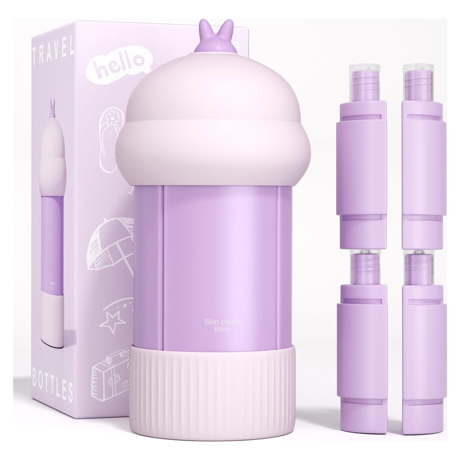 Set de Botellas de Viaje Silicona Occhsouo 60ml Aprobadas TSA