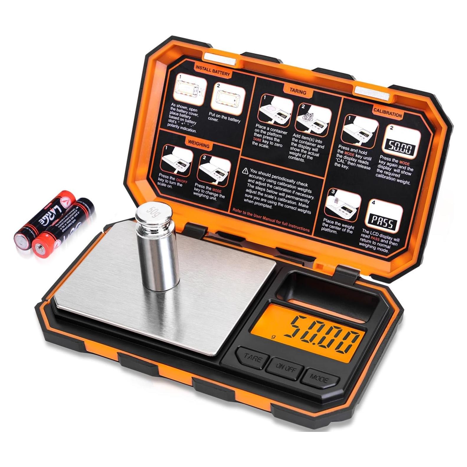 Báscula Digital de Bolsillo Fuzion UF500-OG 500g x 0.01g