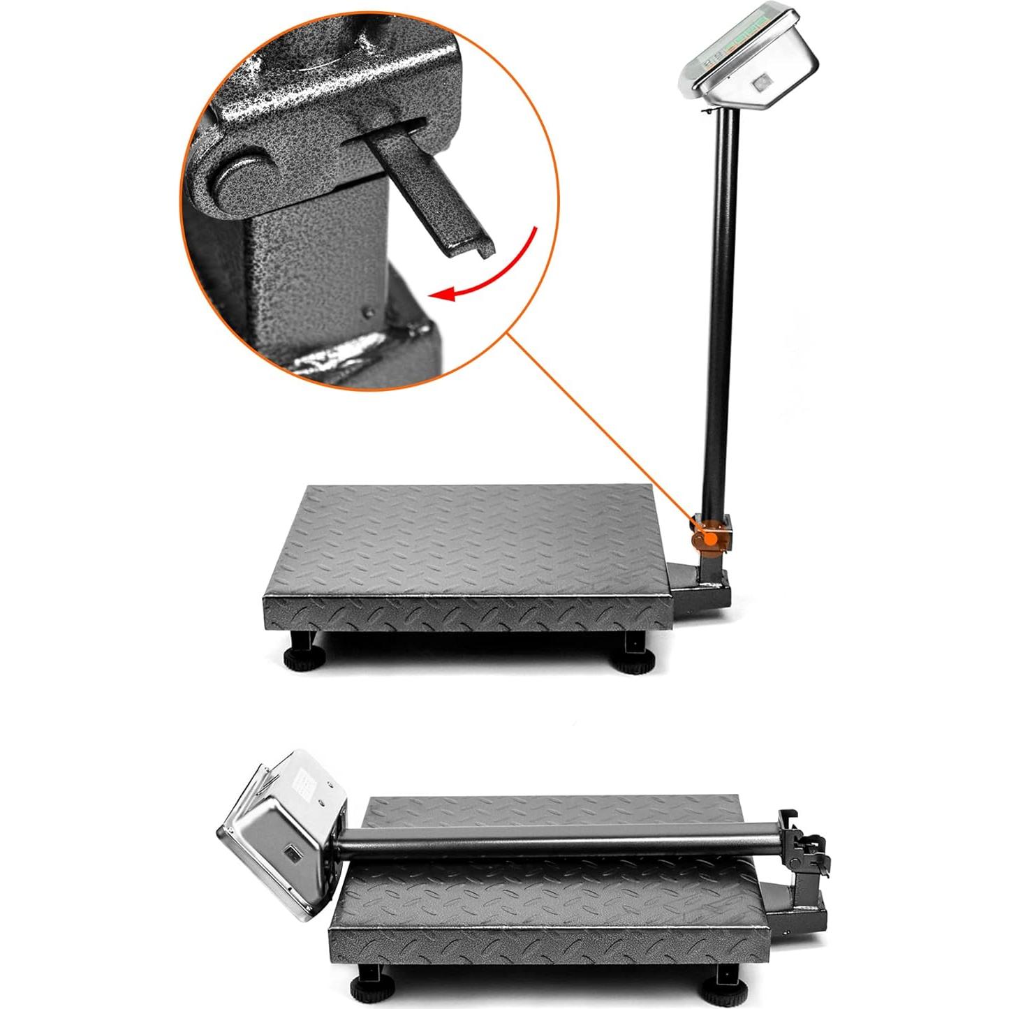 Báscula Postal Digital QWORK 300kg Plegable Acero 50.3x40cm