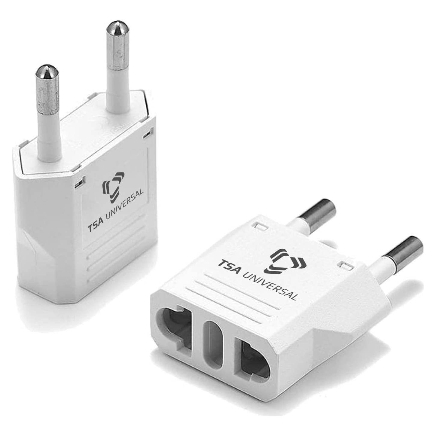 Adaptador de viaje TSA Universal 2-Pack para Islandia Blanco
