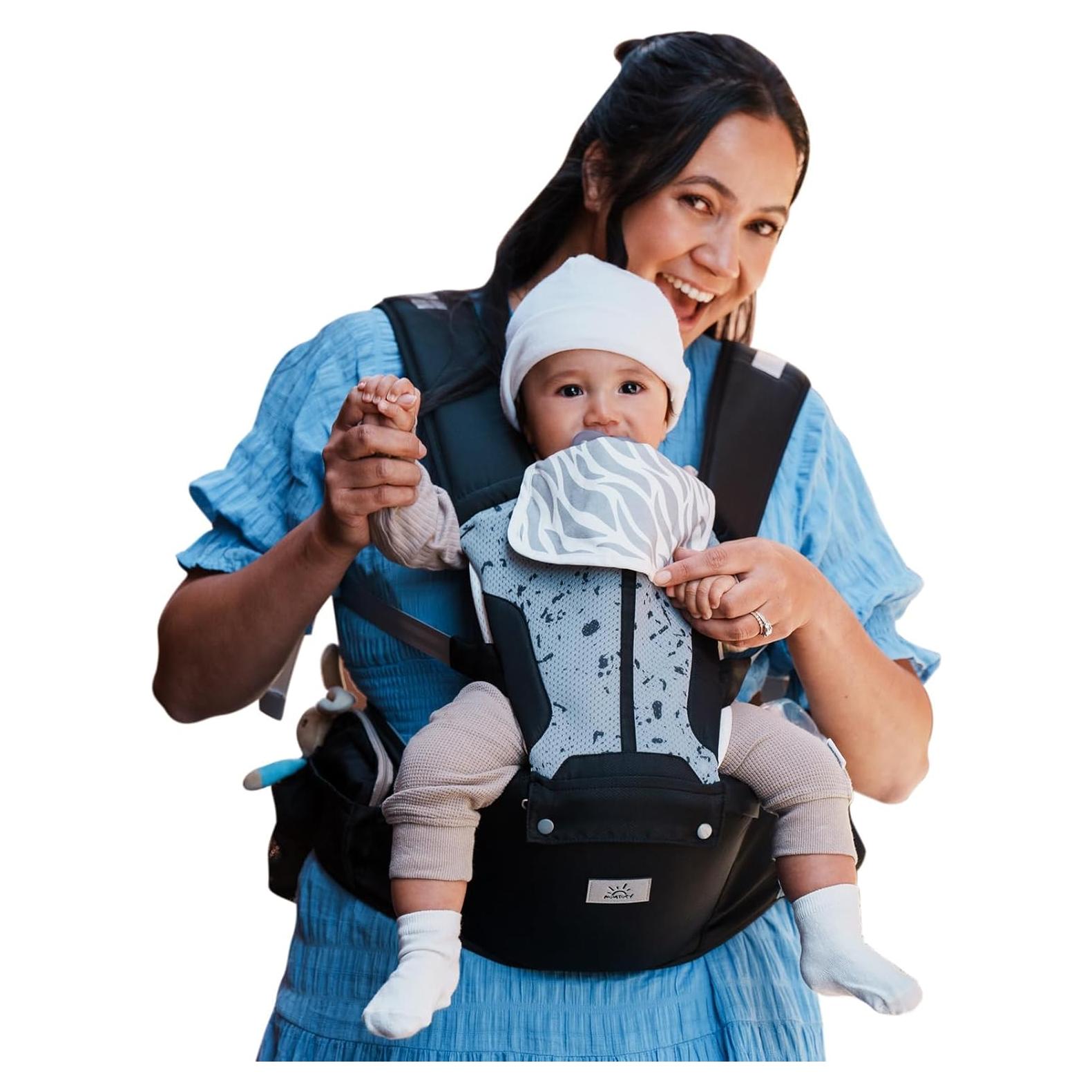 Portabebés MOMTORY 6-en-1 Ajustable para Bebés 3-23 kg