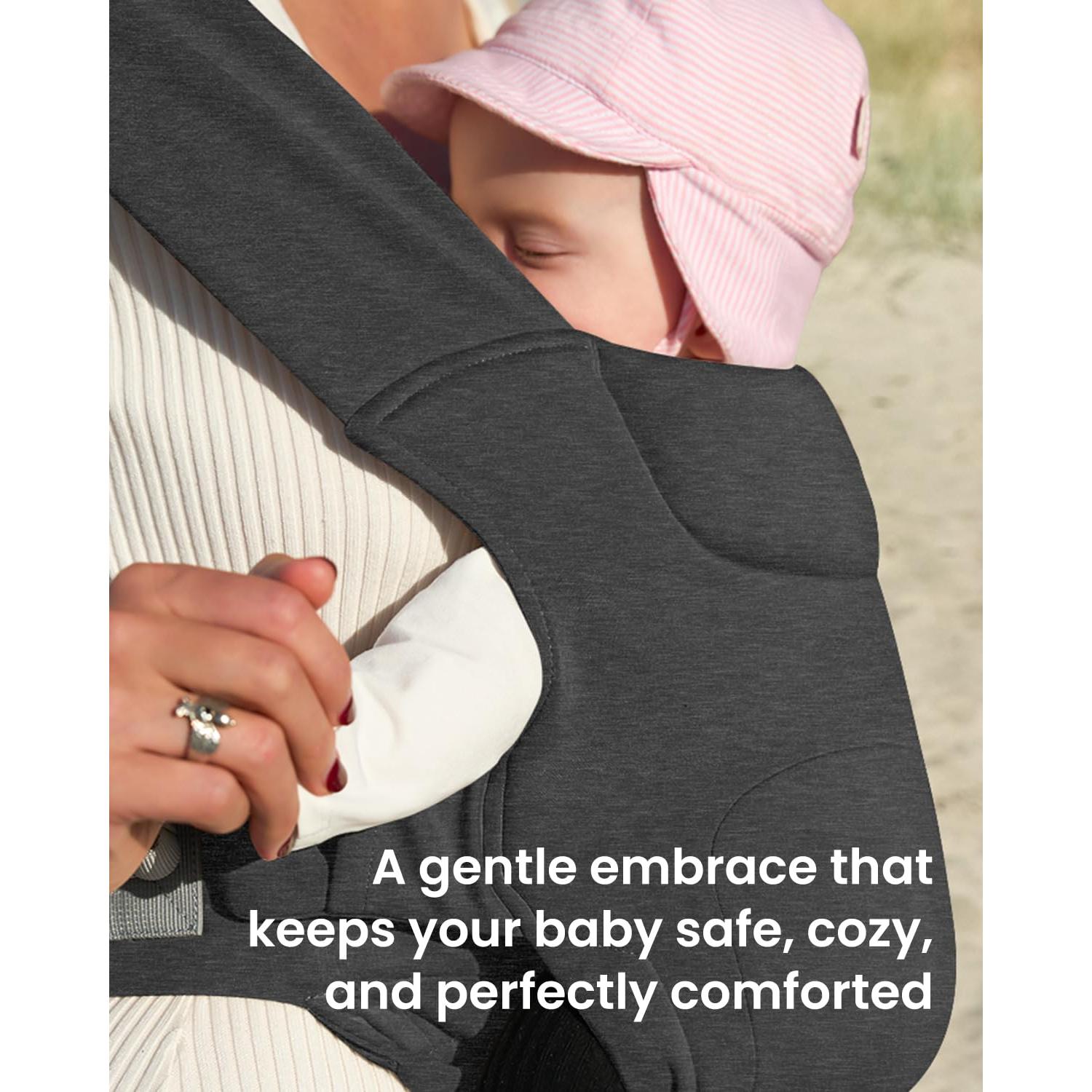 Portabebés ergonómico gris oscuro YM019 para recién nacidos