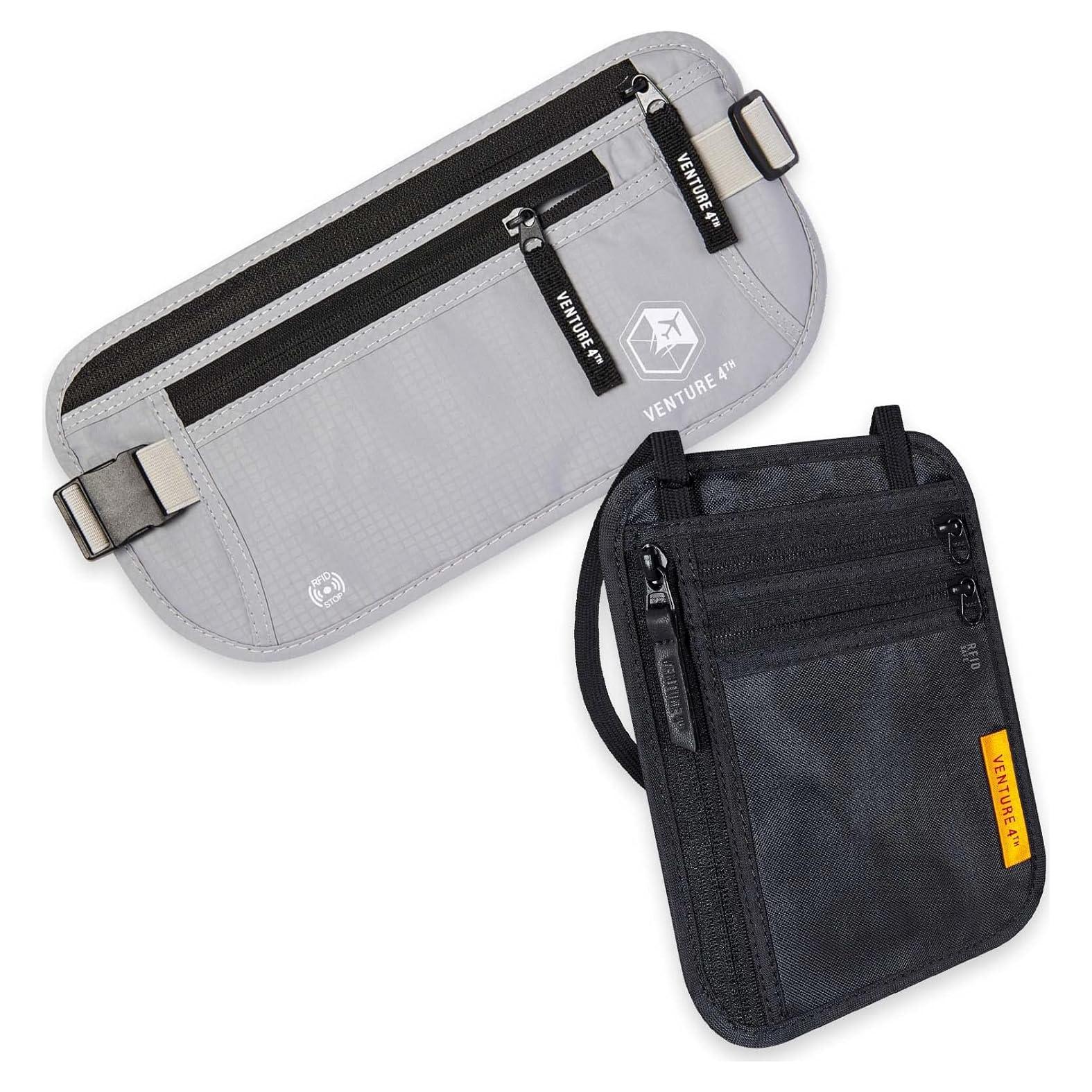 Cinturón de Dinero y Billetera de Cuello VENTURE 4TH RFID