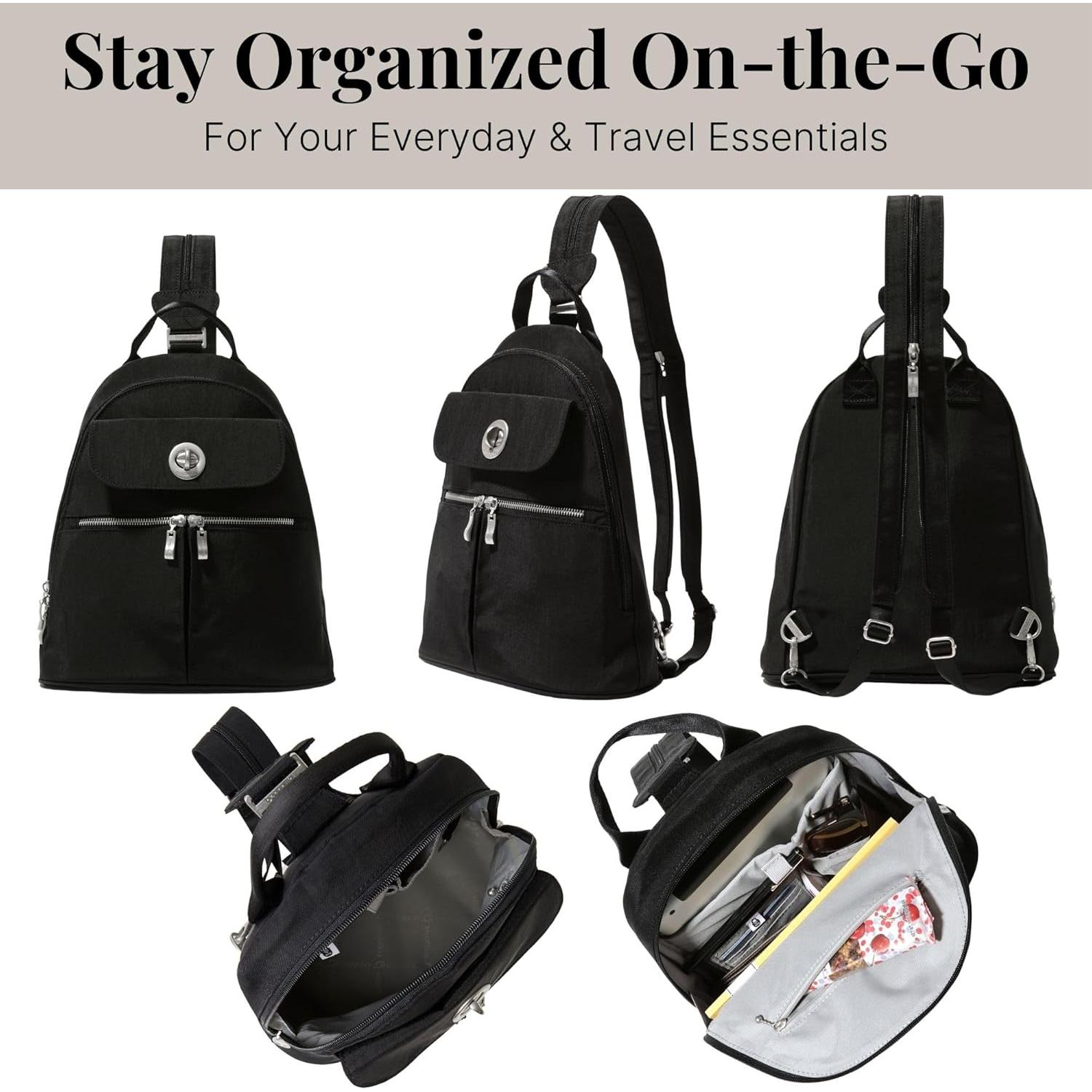 Mochila Convertible Baggallini Nápoles - Bandolera Nylon 30.5x27.9cm