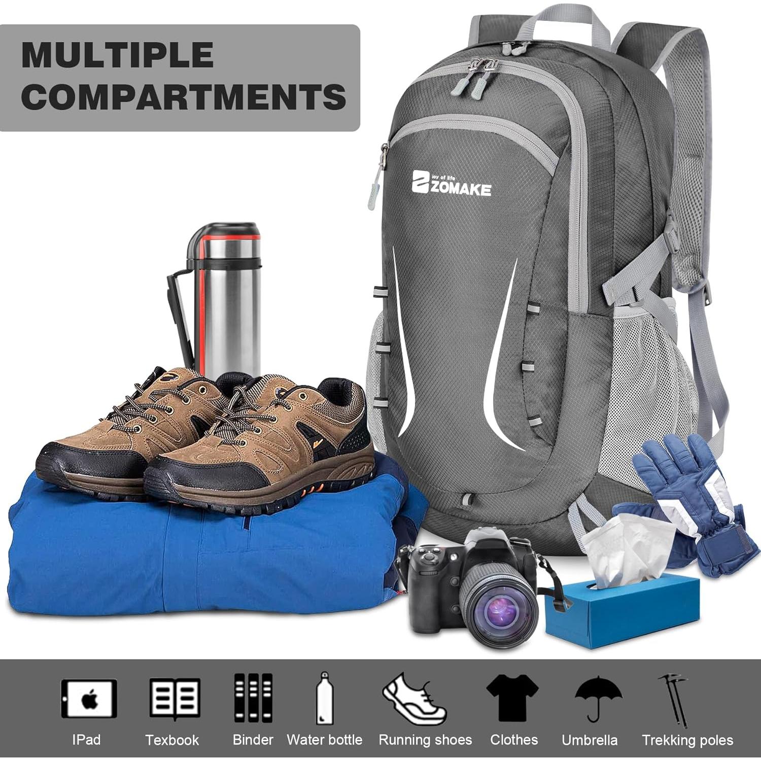 Mochila Plegable ZOMAKE 35L Resistente al Agua para Senderismo