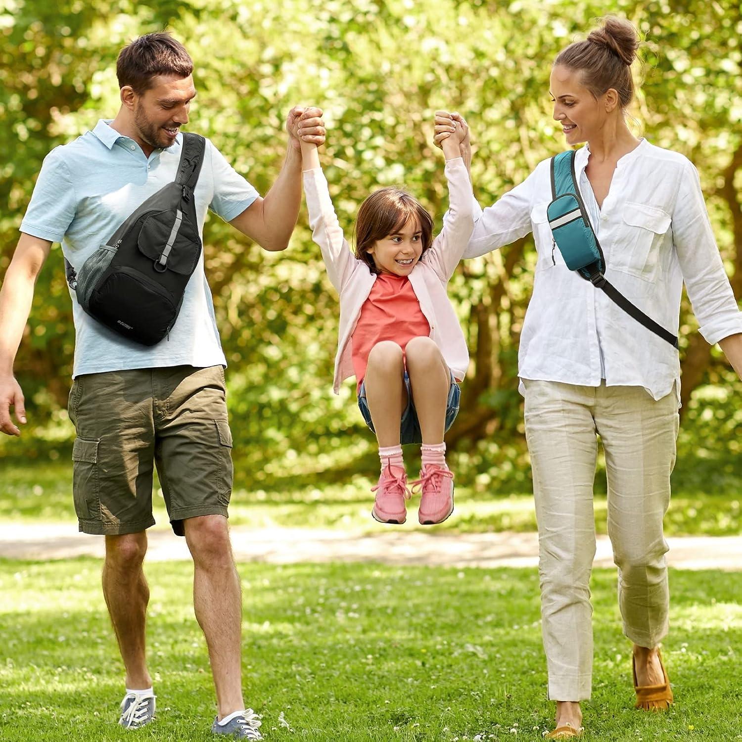 Mochila Sling Plegable G4Free Azul 10L Resistente al Agua