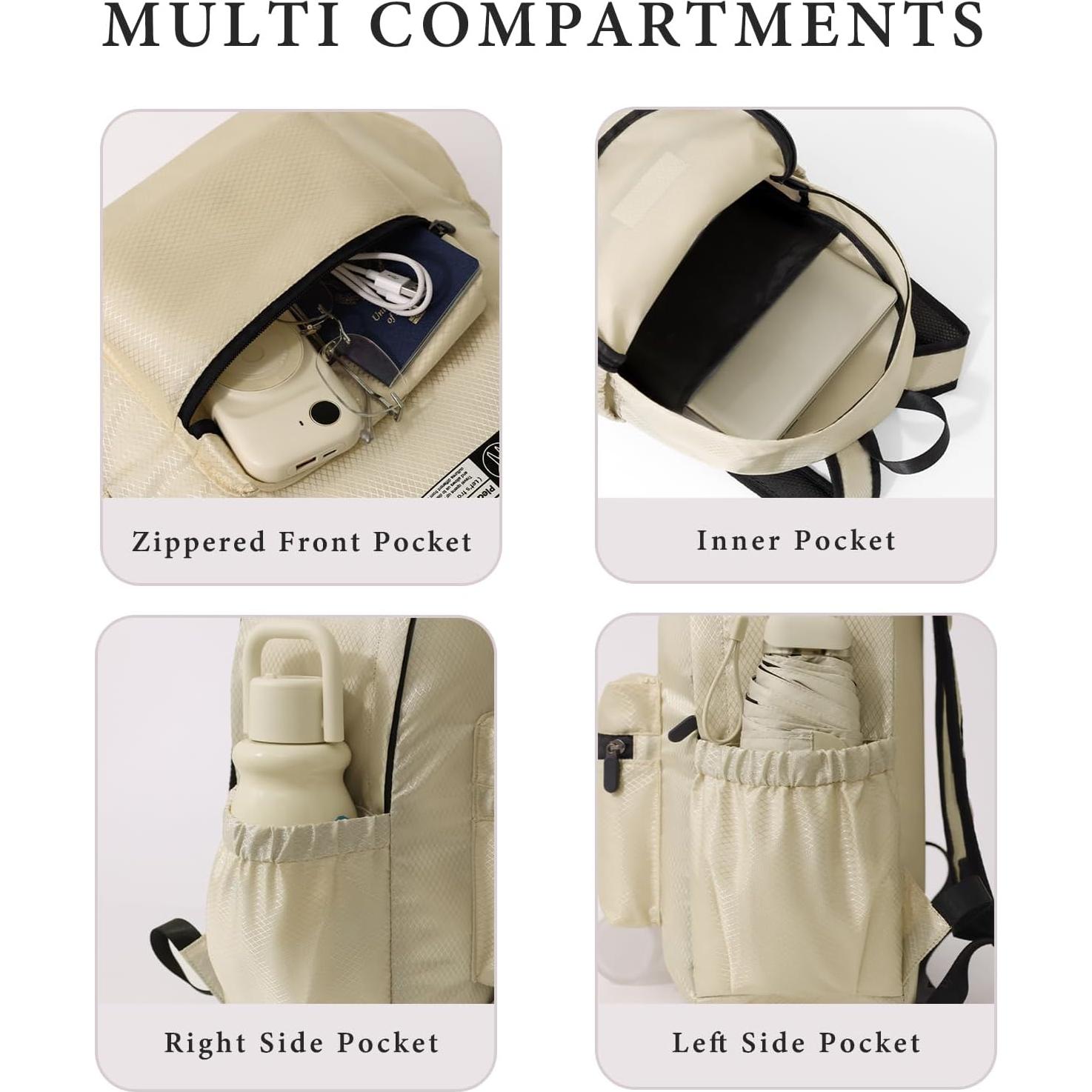 Mochila Plegable Ligera 15L Verde - Resistente al Agua