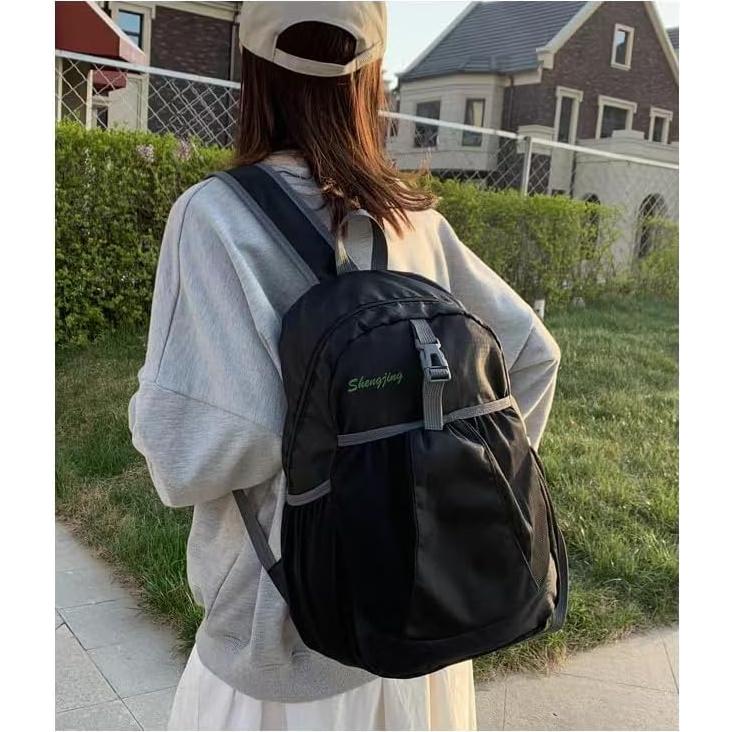 Mochila Plegable Impermeable 28L Negra para Senderismo