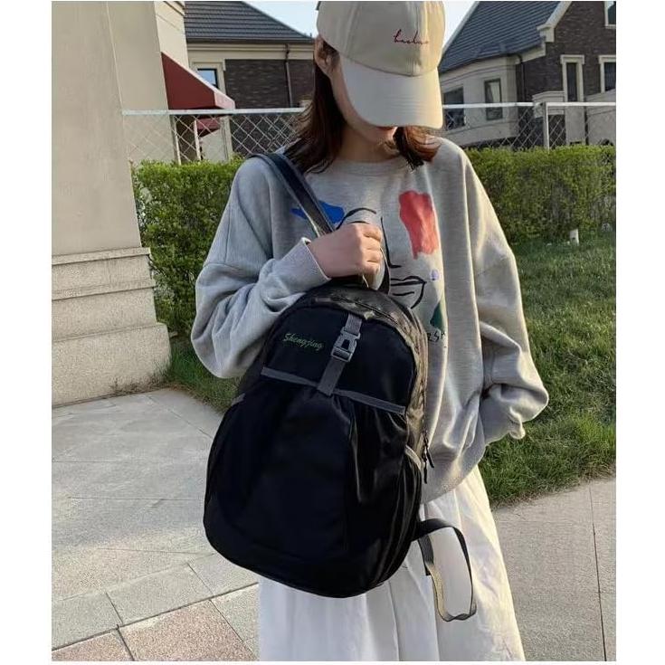 Mochila Plegable Impermeable 28L Negra para Senderismo