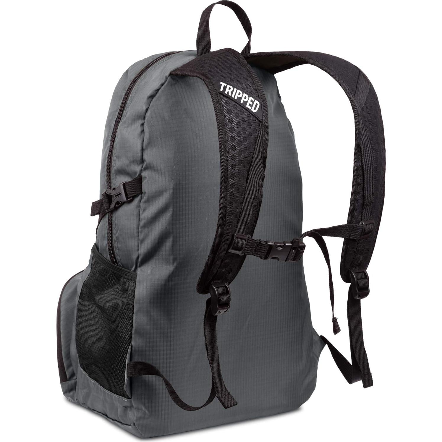 Mochila Plegable TRIPPED Travel Gear Gris Granito 35L Ligera