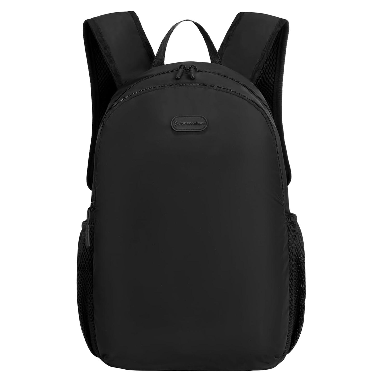Mochila Plegable Travelon 18.5L Unisex Negra 28x43cm
