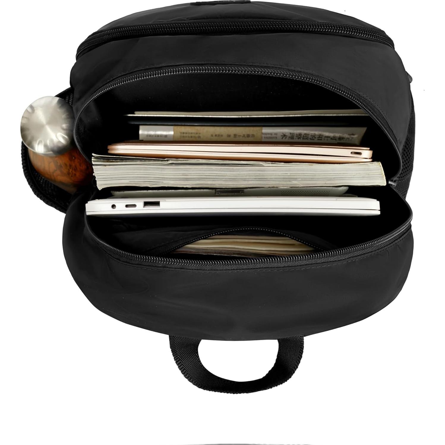 Mochila Plegable Travelon 18.5L Unisex Negra 28x43cm