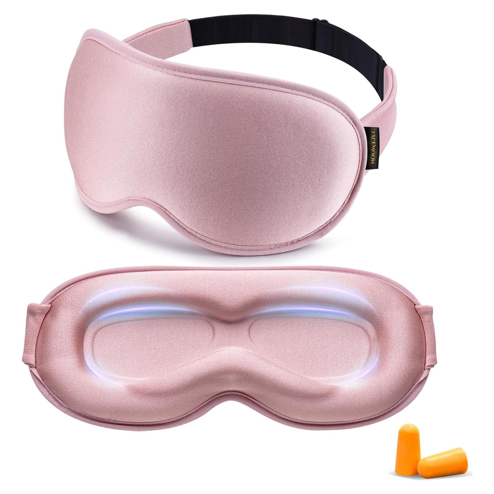 Máscara de Sueño con Peso FACEMOON 3D Contorneada Rosa