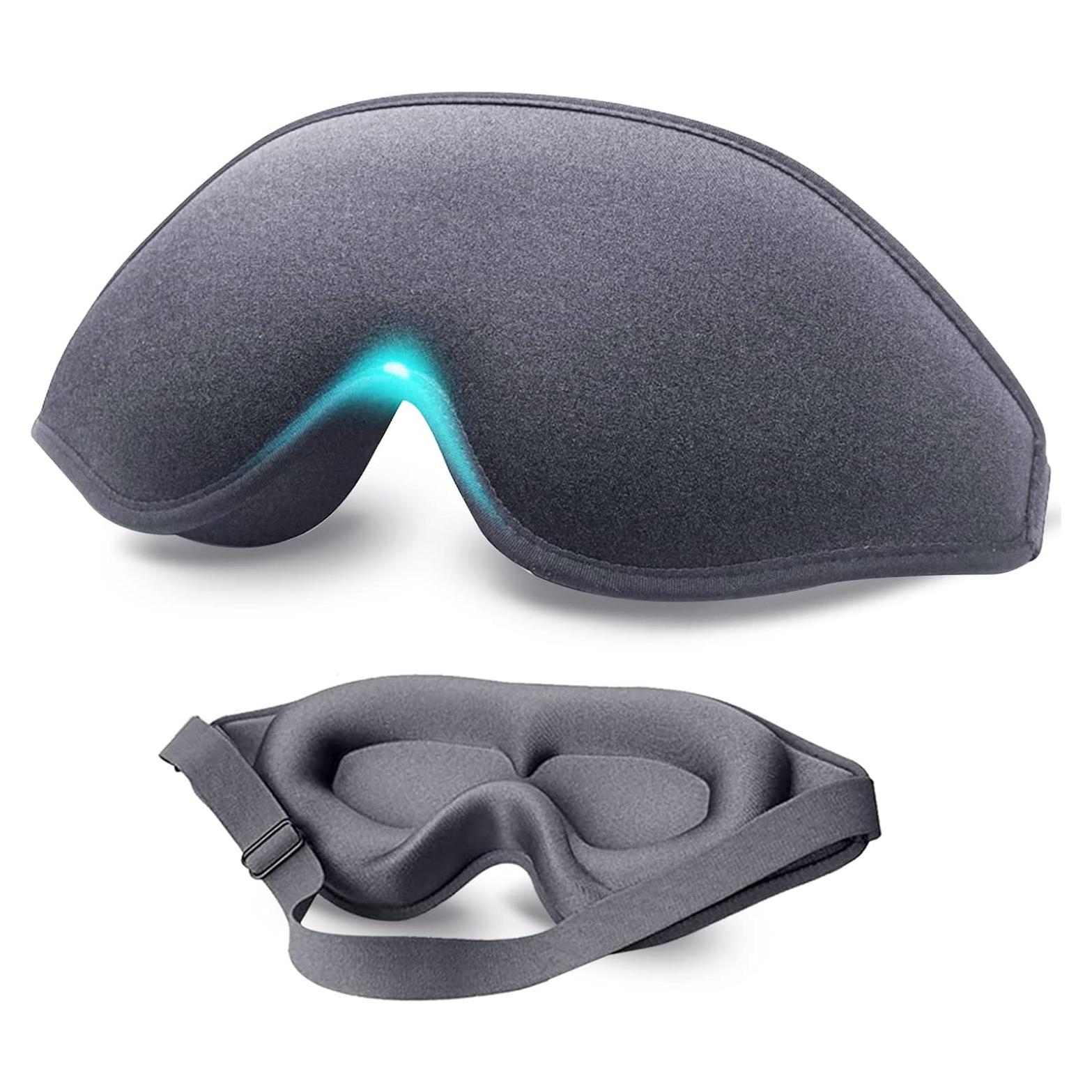 Máscara para dormir blackout AUPHIL 3D contorneada gris