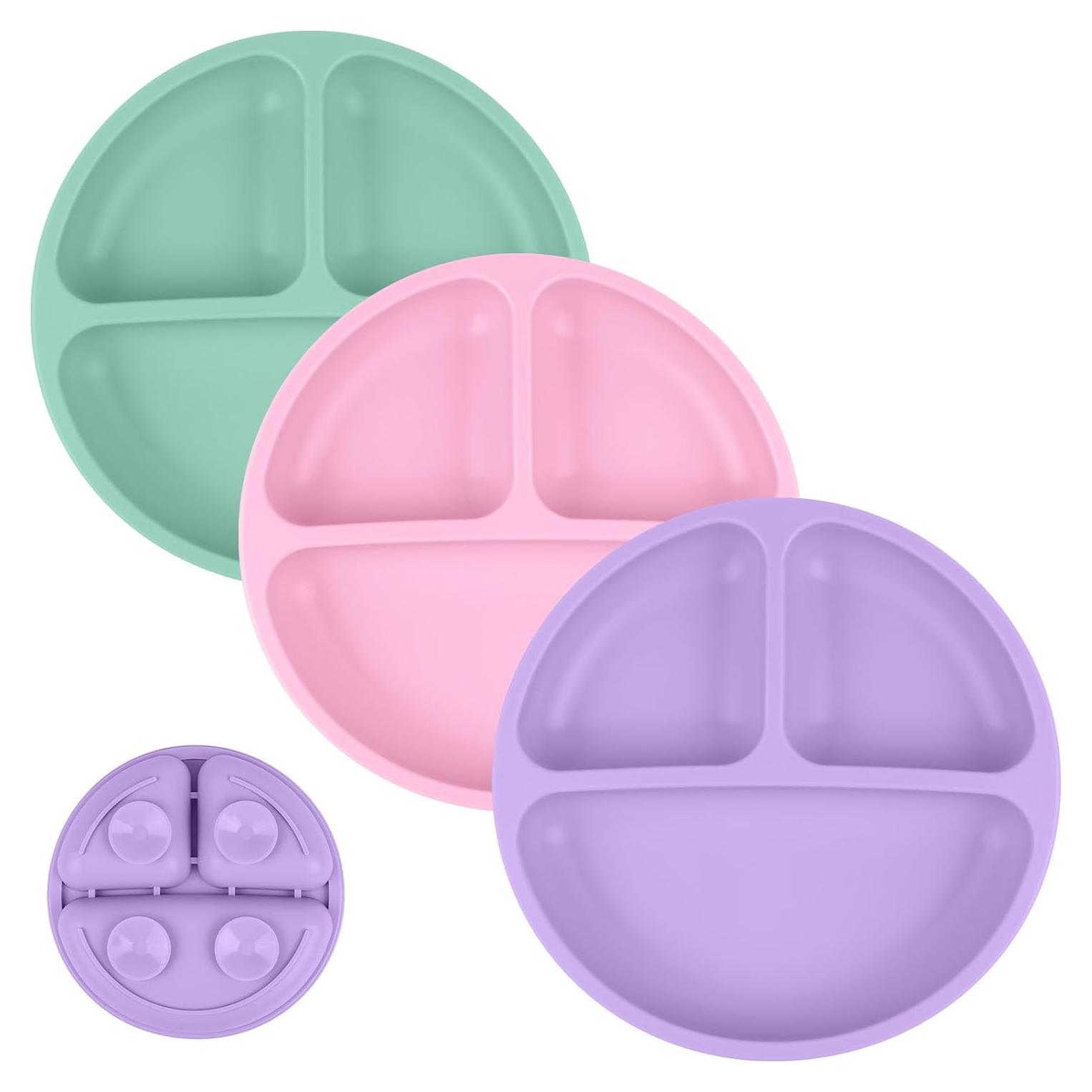 Platos de Succión Vicloon 2 Pcs Silicona Grado Alimenticio