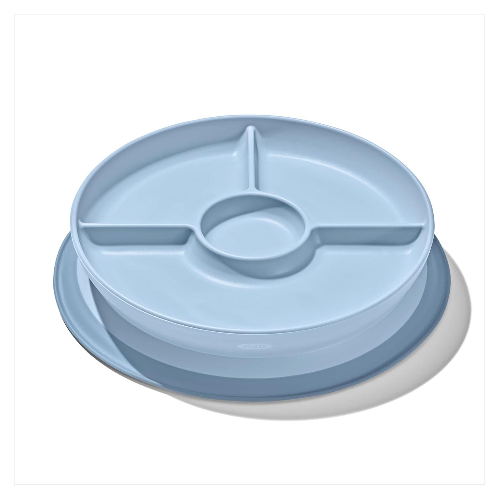 Plato Dividido OXO Tot con Succión Silicona Crepúsculo