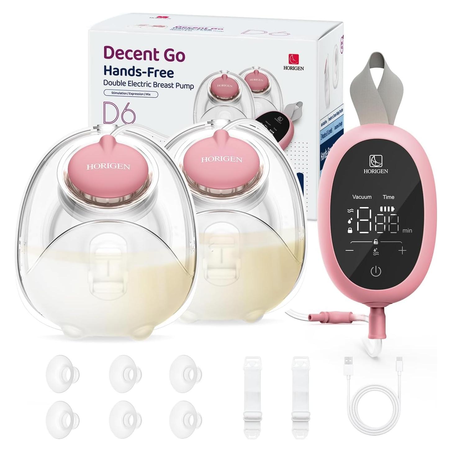 Extractor de Leche Eléctrico Portátil HORIGEN D6 - 6oz, Silencioso