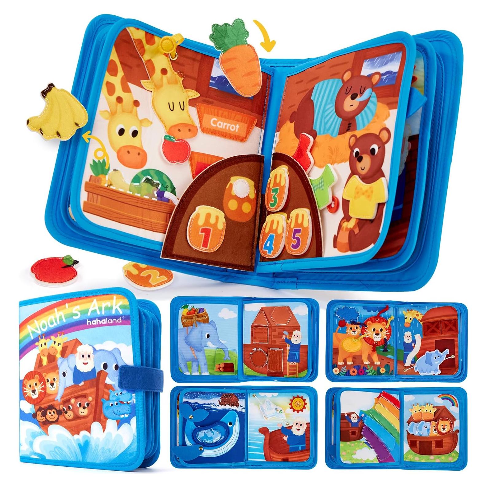 Libro Ocupado Arca de Noé hahaland para Niños 1-3 Años