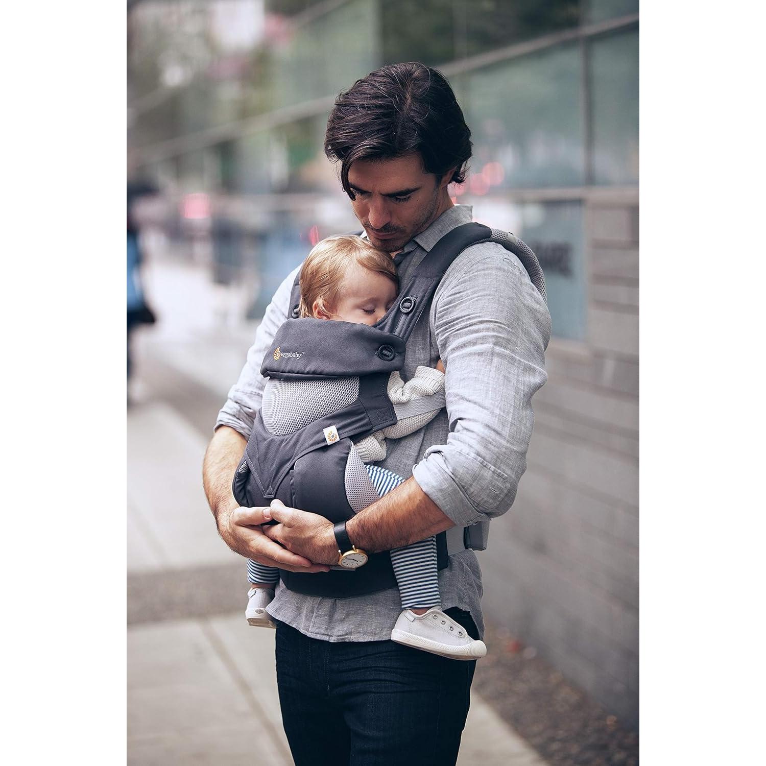 Portabebés Ergobaby 360 Malla Cool Air Gris Carbón 5.4-20.4kg