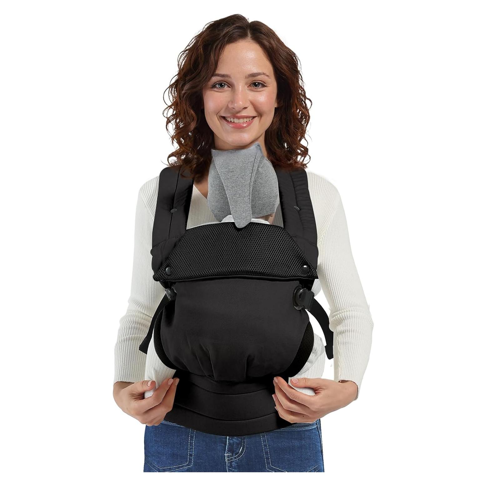 Portabebés ergonómico Mamá y Bebé negro ajustable 0.46 kg