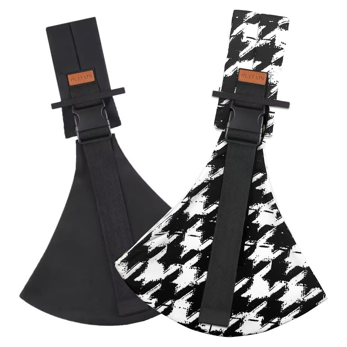 Fular Portabebés Huefain Ergonómico Negro y Cuadros 0.52 kg