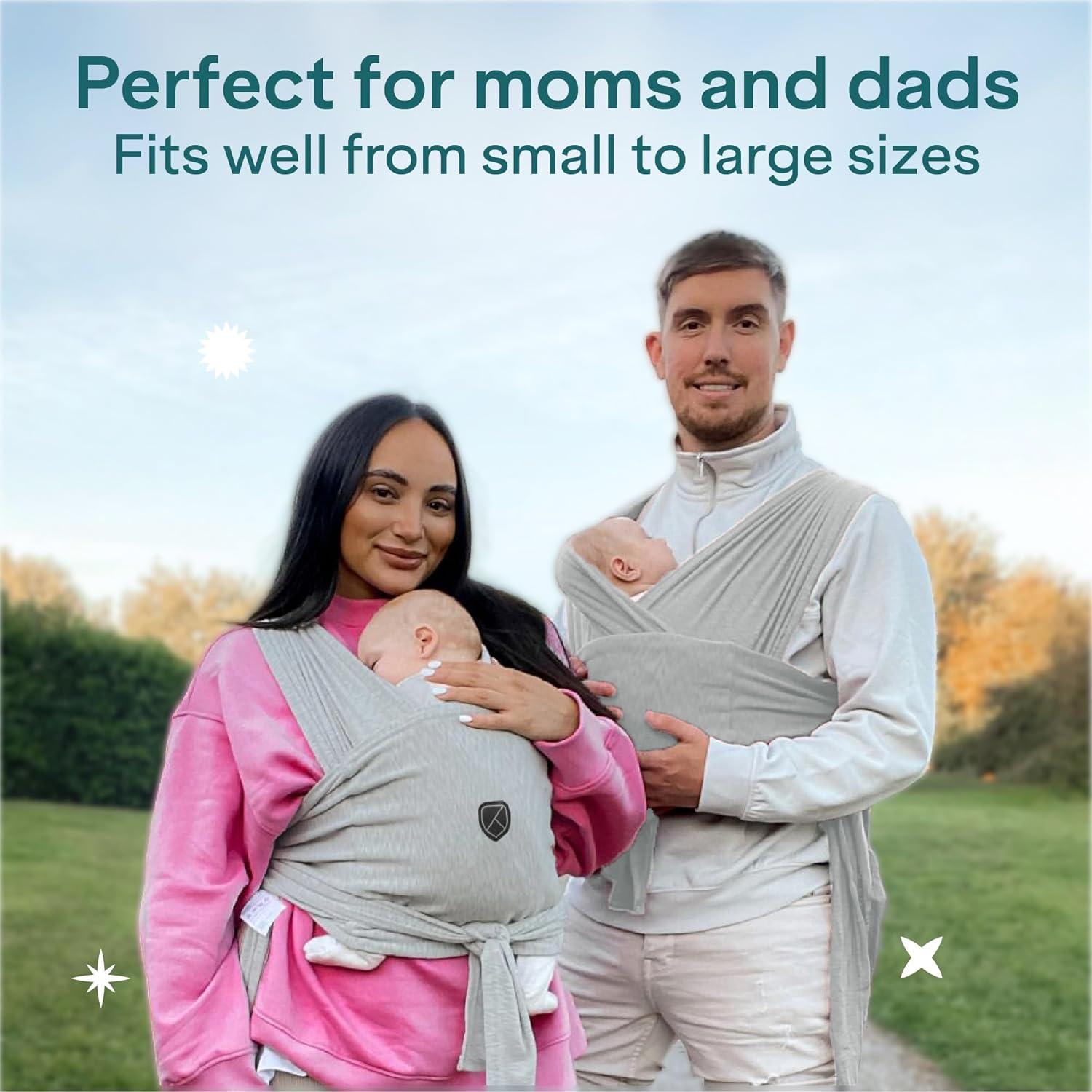 Fular Portabebés Koala Babycare Gris - Talla Única hasta 9kg